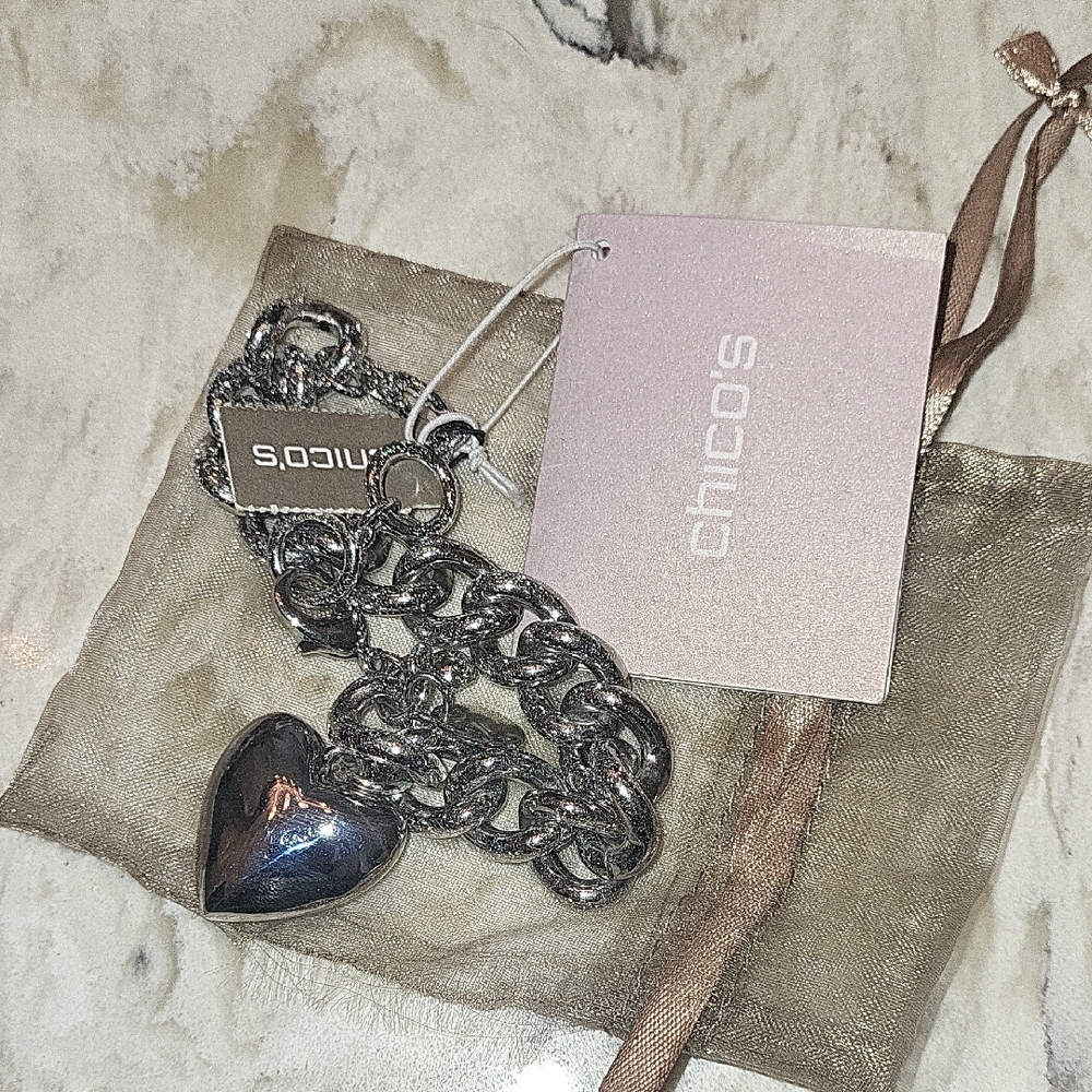 Chico's Silver Modern Accessories Set